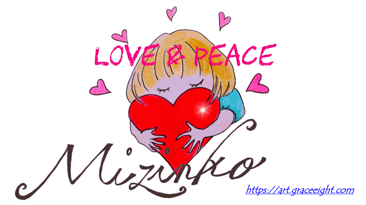 【ハートのイラスト】Love＆peace